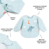 Done By Deer sleeved pocket bib playground, blue