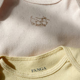Konges Slojd perla 2 pack ls body ocs, banana crepe/creole pink 