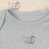 KONGES SLOJD PERLA 2 PACK LS BODY OCS, BUTTERCREAM/PEARL BLUE