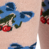KONGES SLOJD 2 PACK JACQUARD TIGHTS AMARENA/TRAMONTO