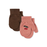 Konges Slojd 2 pack filla mittens, sorbet