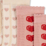 KONGES SLOJD 2 PACK HEART SOCKS, HEART MIX