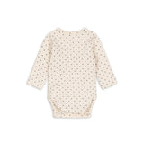KONGES SLOJD BASIC LONG SLEEVE NEWBORN BODY, blue dot
