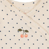 KONGES SLOJD BASIC LONG SLEEVE NEWBORN BODY, blue dot