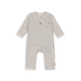 KONGES SLOJD BASIC NEWBORN ONESIE, STRIPE COMO