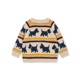 KONGES SLOJD BELOU KNIT SWEATER, piccolo scottie