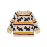 KONGES SLOJD BELOU KNIT SWEATER, piccolo scottie