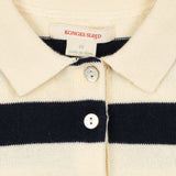 KONGES SLOJD MANIS KNIT POLO, navy stripe
