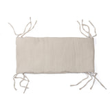 Maison D'ete muslin bed bumpers, butter cream