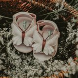 Donsje Tuti Sky Sandals | Butterfly | Powder Metallic Nubuck