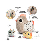 Done by deer hide & seek aktivna igračka clucky, bež