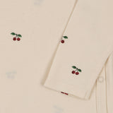 Konges Slojd newborn onesie gots, cherry