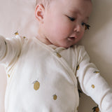 Konges Slojd newborn onesie gots, lemon