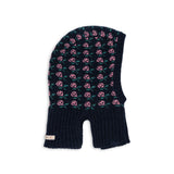 Konges Slojd belou pletena balaclava kapa, rose