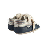 Donsje pluksel nehodajuće patike navy-burgundy, thin striped