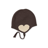 Konges Slojd collette pletena kapa, chocolate brown