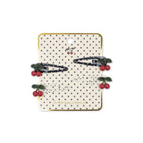Konges Slojd cherry dot šnalice za kosu multi, 2 kom
