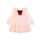Konges Slojd bow dress, creole pink
