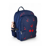 Caramel&cie blue velvet cherries large backpack