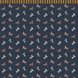 Dekornik tapeta spanish horses sa bordurom, yellow / ochre