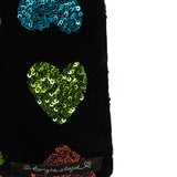 Konges Slojd somot torbica, amour sequin
