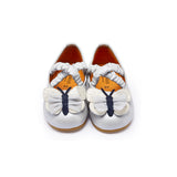 Donsje Mileni Ballerinas | Silver Blue Metallic Leather