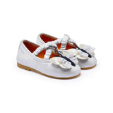 Donsje Mileni Ballerinas | Silver Blue Metallic Leather