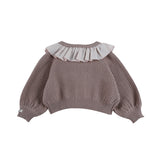 Donsje veertje kardigan, plum