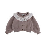 Donsje veertje kardigan, plum