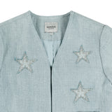 Donsje chellèe denim jakna, stars ice blue