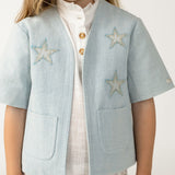 Donsje chellèe denim jakna, stars ice blue