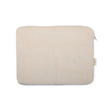 Maison D'ete velvet laptop bag, beige