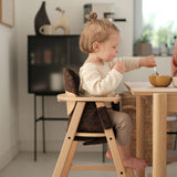 Nobodinoz  growing green high chair cushion leonie brown