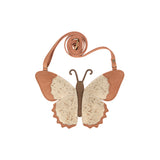 Donsje toto purse papillon cream metallic suede