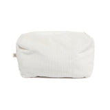 Maison D'ete velvet pouch, white