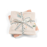 Done By Deer burp cloth 2-pack celebration, powder