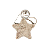Donsje roxlyn torbica star, cream metallic suede