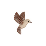 Donsje zaza sky hairclip hummingbird clay metallic leather