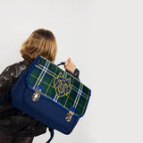 Caramel&cie wolf clan tartan satchel