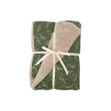 Nobodinoz stories winter kid blanket green jasmine