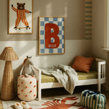 Dekornik bordura nostalgia pruge, beige/green