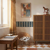 Dekornik border spanish stripes blue with stars