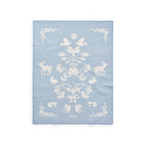 Elodie jacquard blanket blueberry blue