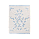 Elodie jacquard blanket blueberry blue