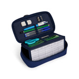 Caramel&cie wolf clan tartan navy blue modular kit