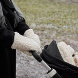 Elodie soft sherpa stroller mittens