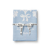 Elodie jacquard blanket blueberry blue