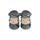 Donsje Busu Sandals | Festive White Tiger | Blue Stone Leather