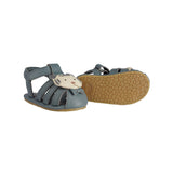 Donsje Busu Sandals | Festive White Tiger | Blue Stone Leather