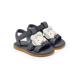 Donsje Mhalo Sandals | Festive White Tiger | Petrol Leather